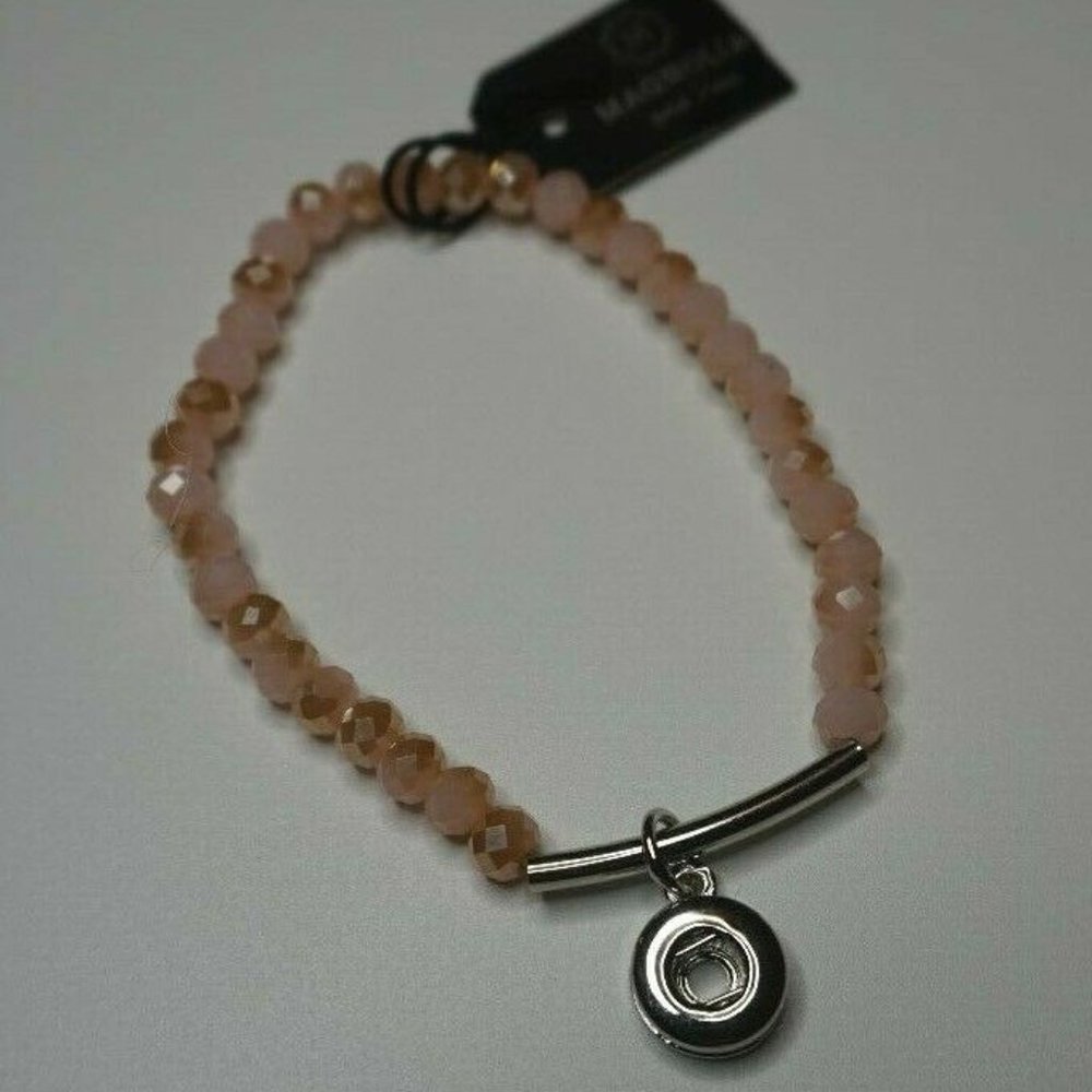 NEW Magnolia & Vine Snap Beaded Bracelet Ginger